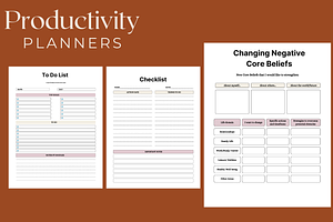 Productivity Planner - 65-Pages