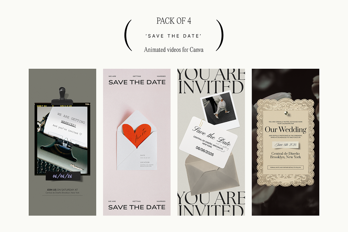 'Save the Date' Video Card Bundle •2, a Landing Page Template by Nonola (Photo 7 of 7)