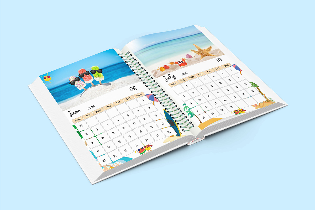 Editable 2025 Calendar Printable, a Stationery Template by Designmela01 (Photo 6 of 6)