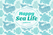 Happy SEA Life, a Pattern Graphic by ekaart (Thumbnail 1 of 5)