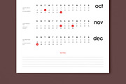 2026 Minimal Wall Calendar Template, a Stationery Template by MightyDesign (Thumbnail 5 of 8)