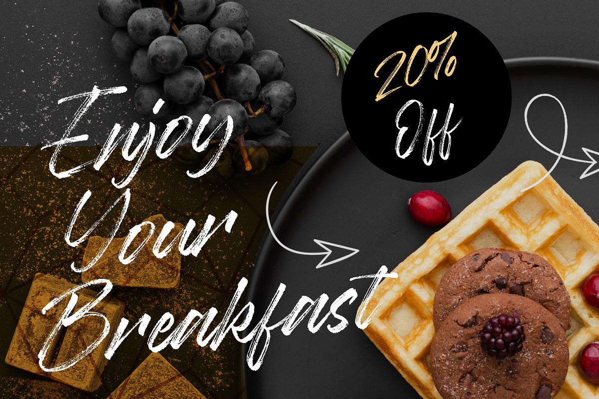 Baguette - Handbrushed Font, a Script Font by Balpirick Studio (Photo 2 of 6)