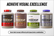 5lb Whey Protein Jar Mockup B3-Pro, a Packaging Mockup by Design Warlord (Thumbnail 9 of 16)