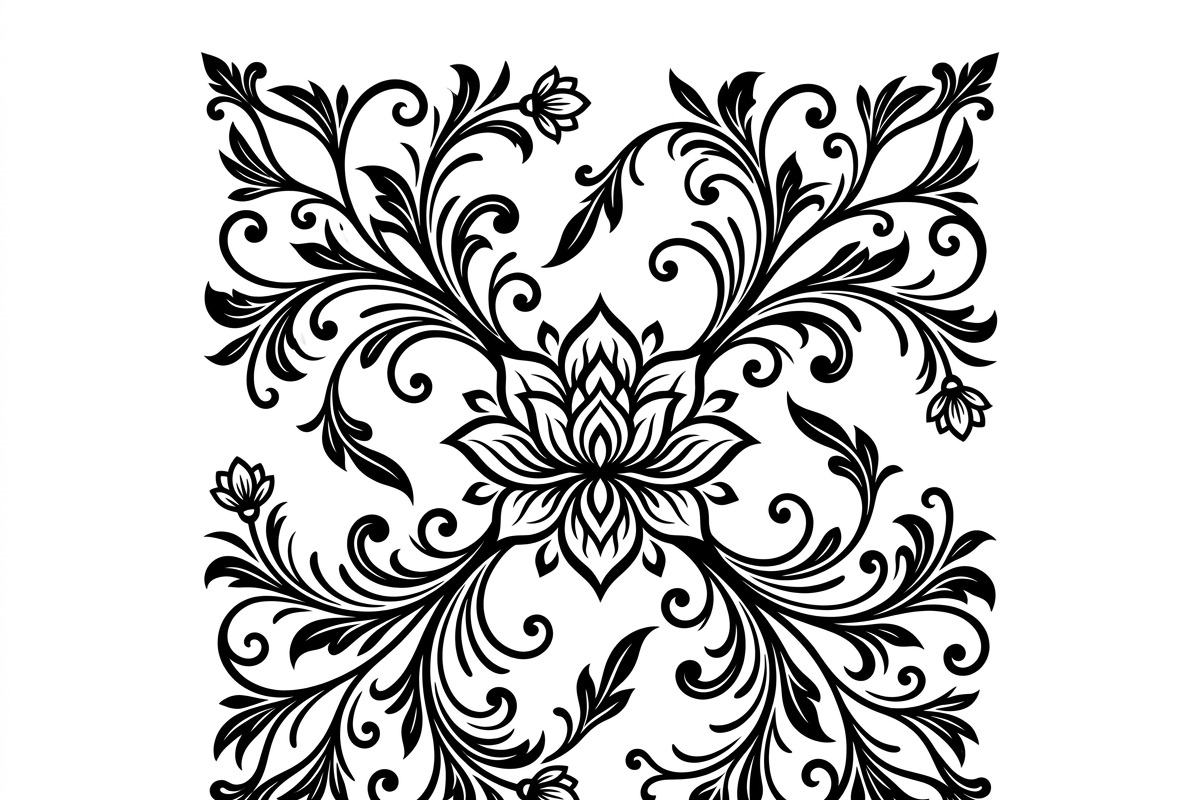 50 Elegant Floral Ornament Bundle, a Decorative Illustration by Amazin_art (Photo 41 of 42)