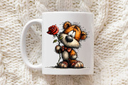 Whimsical Valentine Teddy Clipart, an Illustration by OK Design (Thumbnail 5 of 6)