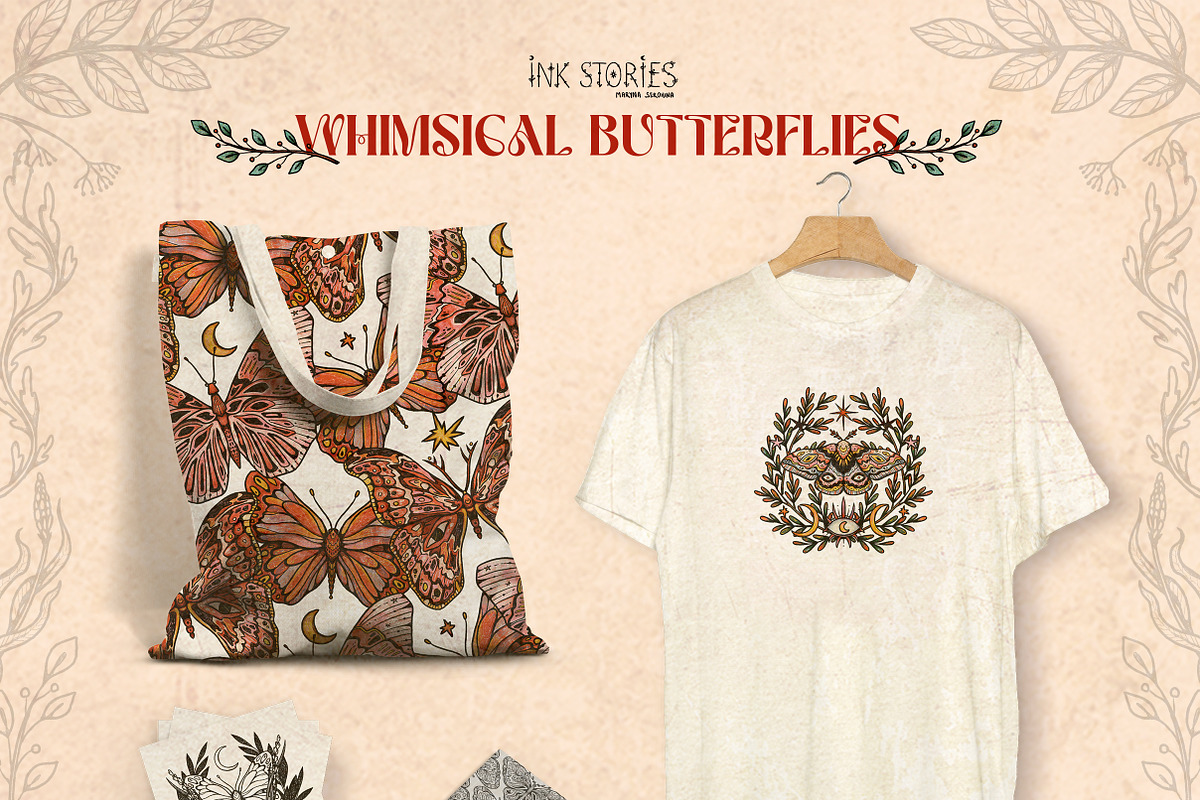 Whimsical Butterflies Boho Aesthetic, an Animal Illustration by Ink Stories (Photo 15 of 15)