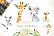 Africa. Little Watercolor Animals, an Animal Illustration by OctopusArtis (Thumbnail 10 of 11)