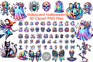 Iridescent Halloween Clipart 50