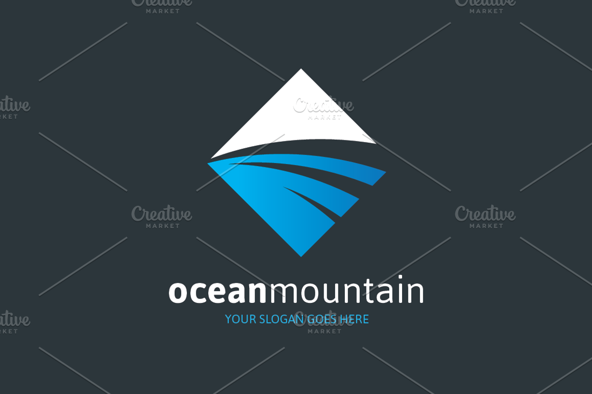 Ocean Mountain Logo, a Branding & Logo Template by MLJ studios (Photo 2 of 3)
