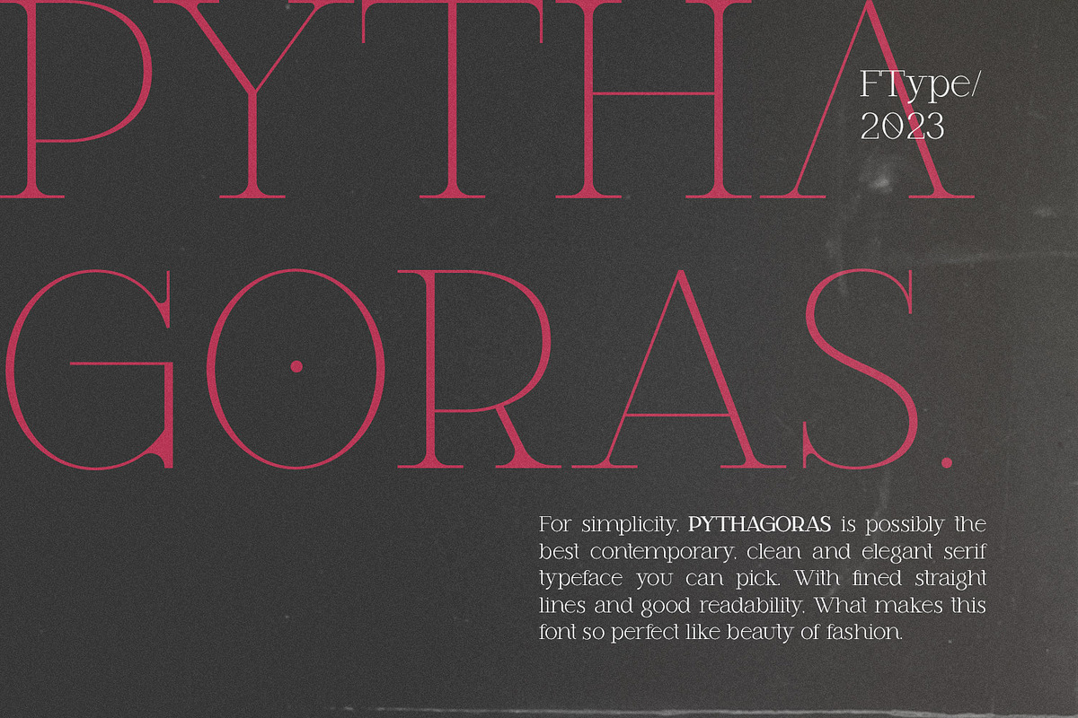Pythagoras, a Serif Font by FactoryType Studio (Photo 2 of 12)