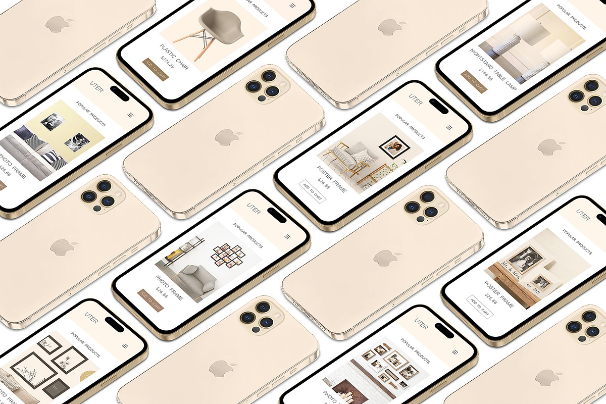 3D iPhone Presentation Mock-Up Bun 5, an iPhone Mockup by Graphicsworld125 (Photo 4 of 14)