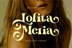 Lolita Meria Serif Floral Font