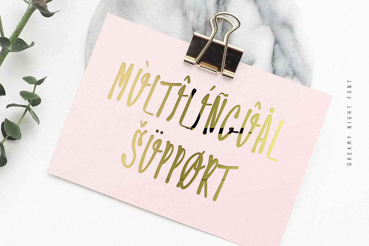 DREAMY NIGHT Creative Font, a Sans Serif Font by CuteDreamyDesign (Photo 10 of 11)