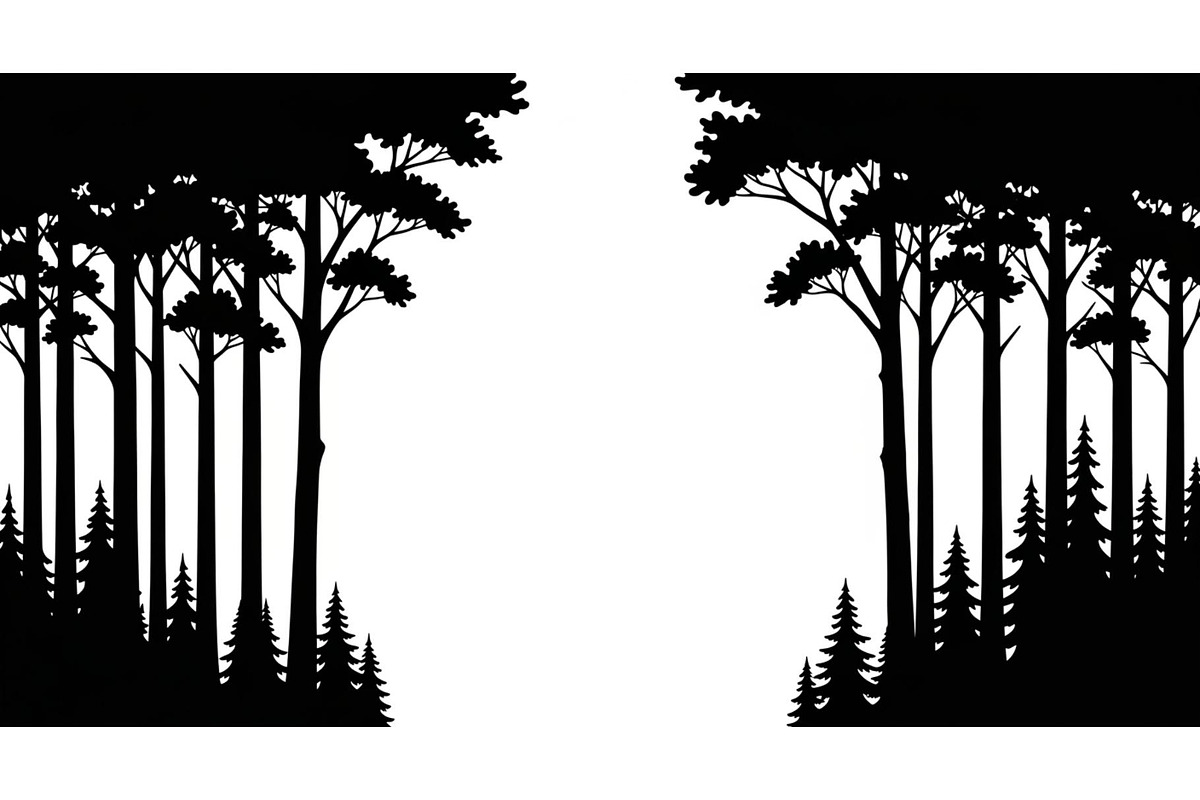 Forest Frame Silhouette SVG Bundle, an Illustration by jahid234 (Photo 50 of 51)