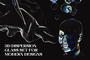3D Dispersion Glass Shapes Vol2, a Graphic by LarysaZabrotskaya (Thumbnail 8 of 16)