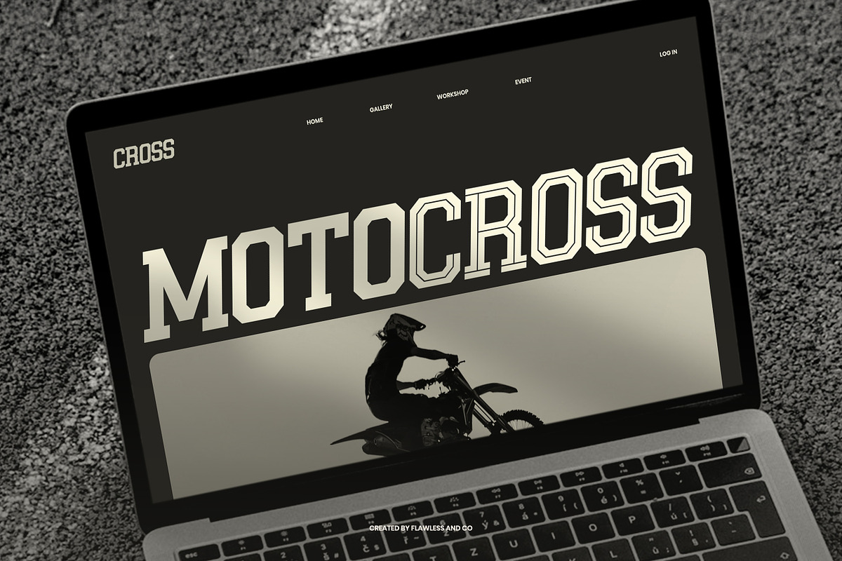 Reztor - Modern Sport Display Font, a Sans Serif Font by Flawless And Co (Photo 2 of 10)