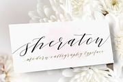Sheraton Script, a Script Font by Areatype (Thumbnail 1 of 7)
