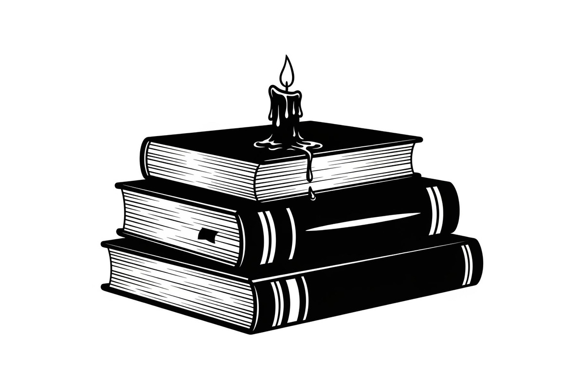 Vintage Book Stack Candle Bundle, an Illustration by jahid234 (Photo 24 of 31)