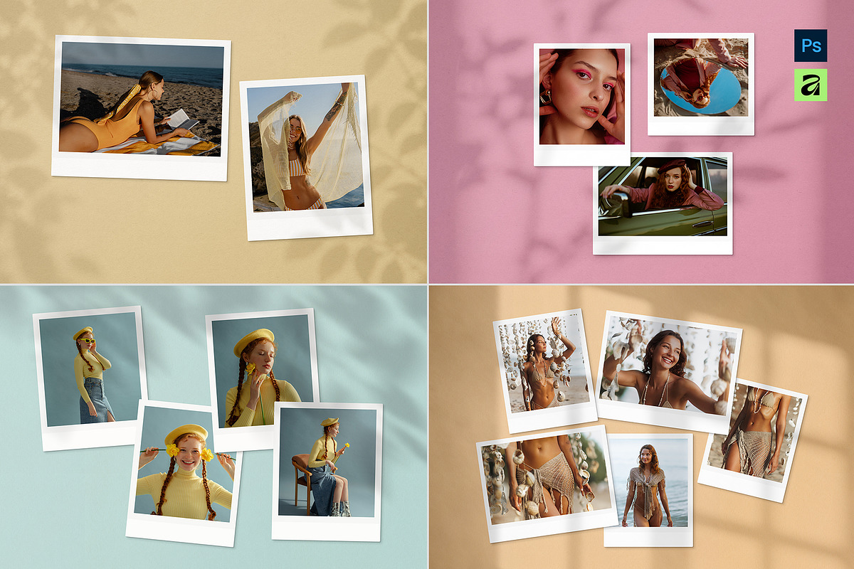 Polaroid Photo Mockup Template, a Presentation Template by DesignerCandies (Photo 1 of 10)
