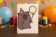 Wombat Clipart Set, an Animal Illustration by Palau (Thumbnail 6 of 10)