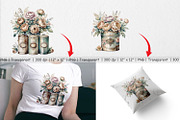 Floral Metal Tin Clipart, a Graphic by Artnoy (Thumbnail 3 of 5)