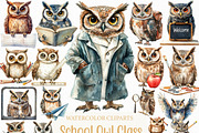 School Clipart School Owl Classroom, an Illustration by Craft Nest (Thumbnail 1 of 6)