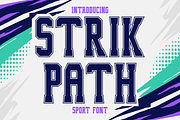 Strik Path - Sport Font, a Font by PutraCetol Studio (Thumbnail 1 of 5)