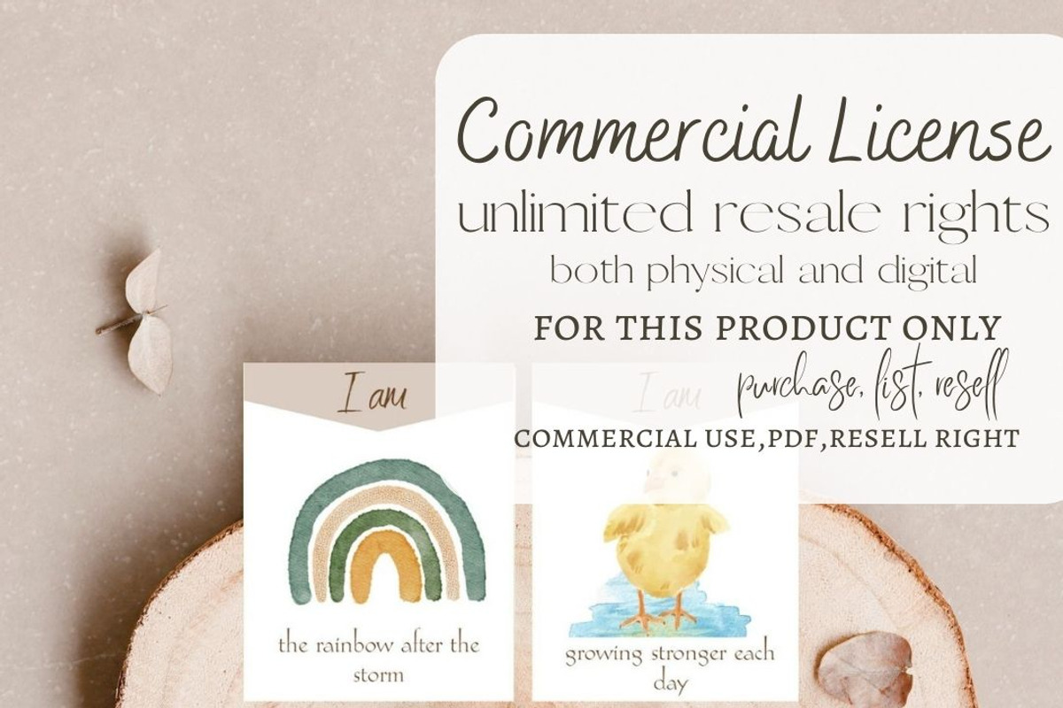watercolour kids flashcards template, a Decorative Illustration by BarefootChild studio (Photo 4 of 8)