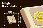 Ramadan Kareem 3D Icon Pack, an Object 3D Model by Creative Perspective (Thumbnail 2 of 6)