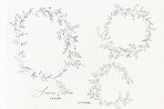 Sensuous Line Floral Crests Wreaths, an Illustration by whiteheartdesign (Thumbnail 4 of 9)