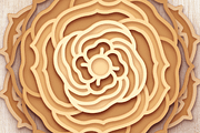 3D Rose Flower Mandala - SVG Cut Fil, a Decorative Illustration by Arshad Ali (Thumbnail 5 of 8)