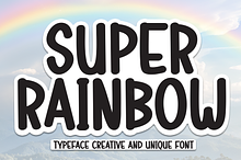 Super Rainbow | Script Font