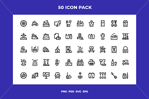 Waste management icons, an Outline Icon by Wencory
