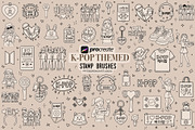 K-pop themed procreate stamp brushes, a Brush Add-On by PDknyStudio (Thumbnail 1 of 4)