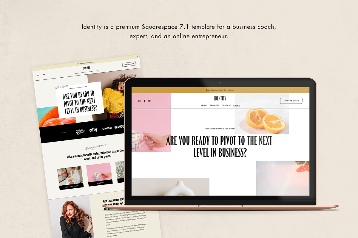 Squarespace Template: Identity, a Squarespace Template by Applet Studio (Photo 4 of 5)
