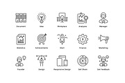 Startup Thin Line Icons, an Outline Icon by vectorstank (Thumbnail 3 of 6)