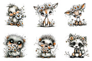 Whimsical Spring Watercolor Clipart, an Illustration by SinaCreation (Thumbnail 3 of 8)