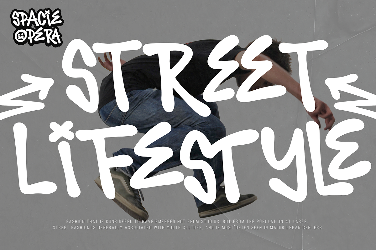 Spacie Opera | Graffiti Typeface, a Handwritten Font by Denustudios (Photo 5 of 15)
