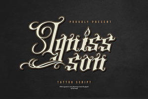 Igniss Son Tattoo Script Font