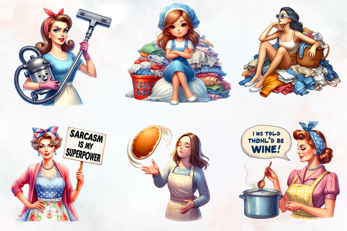 Sarcastic Housewife Sublimation PNG, an Illustration by RobertsArt (Photo 6 of 7)