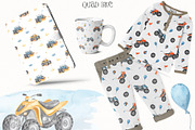 Quad bikes watercolor, a Transportation Illustration by Marina Ermakova (Thumbnail 10 of 11)