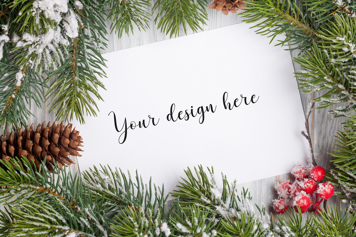 48 Christmas Mockup, a Print Template by Walentin (Photo 3 of 49)