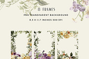 Purple and Yellow Watercolor Flowers, a Decorative Illustration by BlumenSoul (Thumbnail 3 of 9)