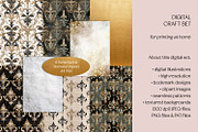 Golden Winter Forest Craft Set, a Decorative Illustration by The Dutch Lady Designs (Thumbnail 8 of 10)