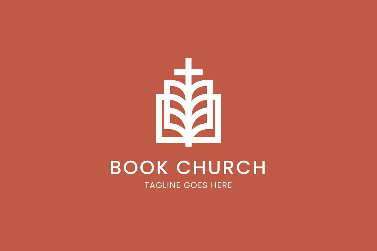 Book Church Logo Template, a Branding & Logo Template by Evloxx Studio (Photo 3 of 3)