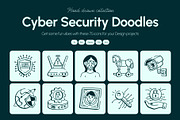 Cyber Security Doodle Icon Set, an Outline Icon by Vectors Market (Thumbnail 1 of 7)