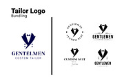Vintage Tailor Suit Badge Bundle, a Branding & Logo Template by Dyn Studio (Thumbnail 1 of 6)