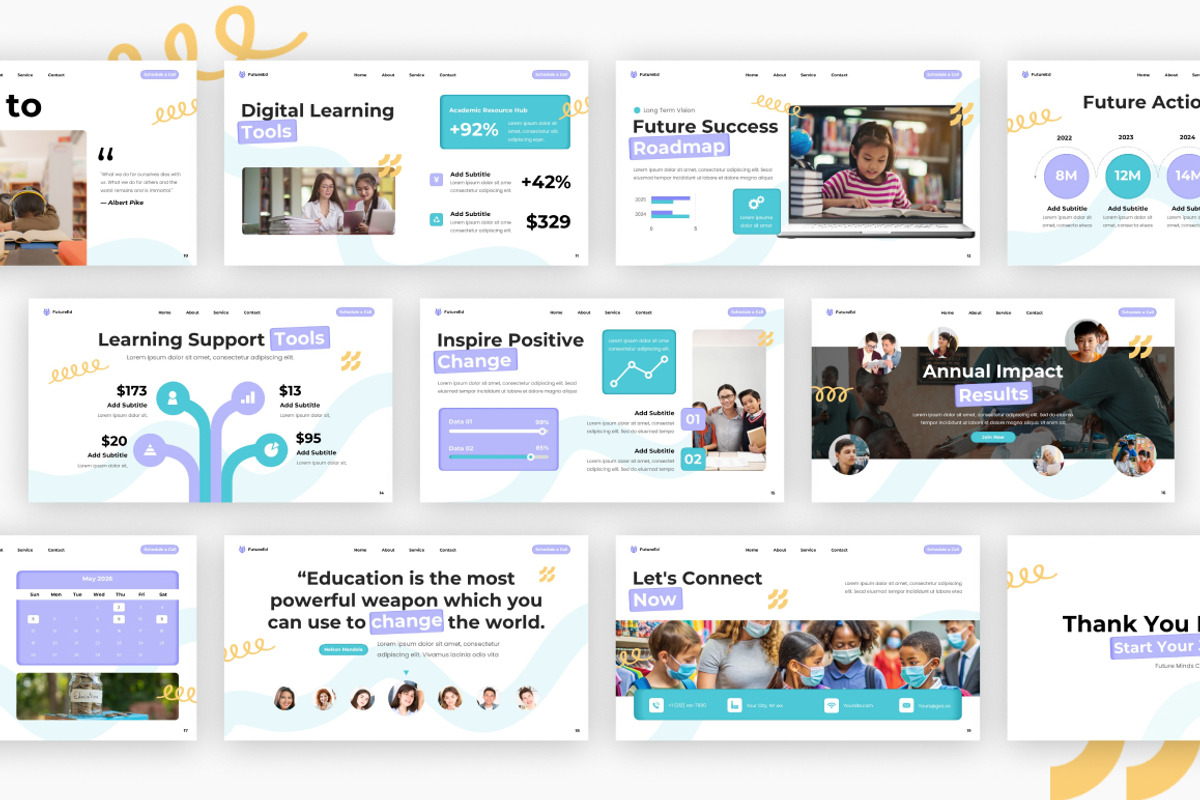 Charity & Donation for Education, a Presentation Template by Loin Studio (Photo 4 of 4)