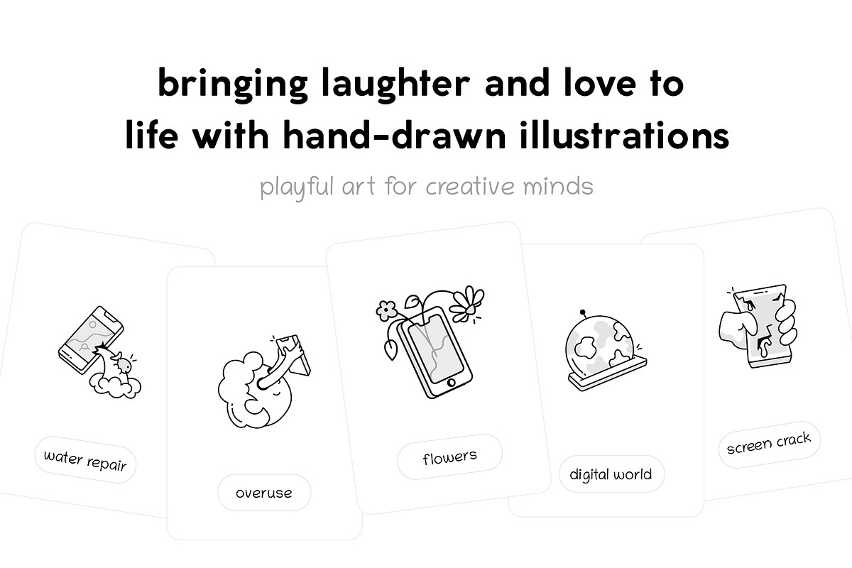 Smartphone Doodle Icons, an Outline Icon by Vectors Market (Photo 2 of 10)