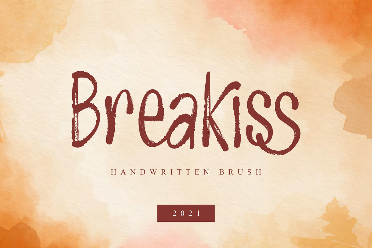 Breakiss - Handwritten Brush, a Font by Dumadistyle (Photo 1 of 10)